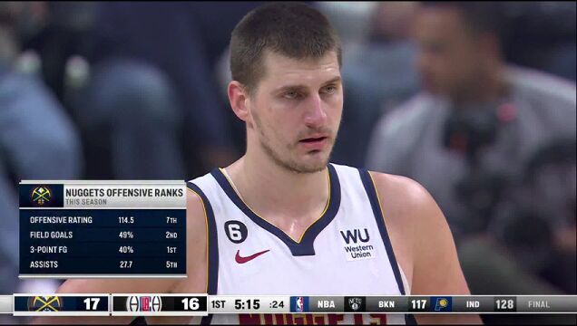 NBA常规赛：掘金vs快船中文解说全场回放