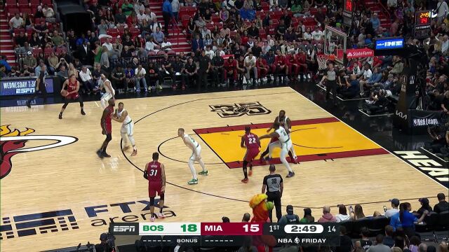 NBA常规赛：凯尔特人vs热火英文解说全场回放