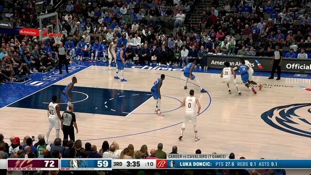 上来就是一个飞天遁地 阿伦直突内线单臂炸扣