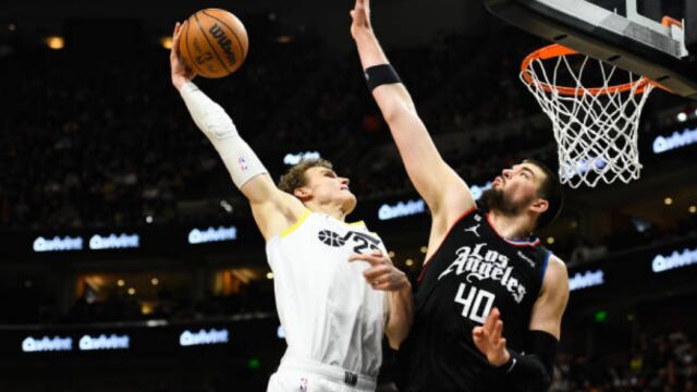 快船103-126爵士 鲍威尔空砍30分马尔卡宁34+12率队大胜