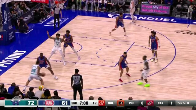 黄蜂vs活塞第3节中文解说回放