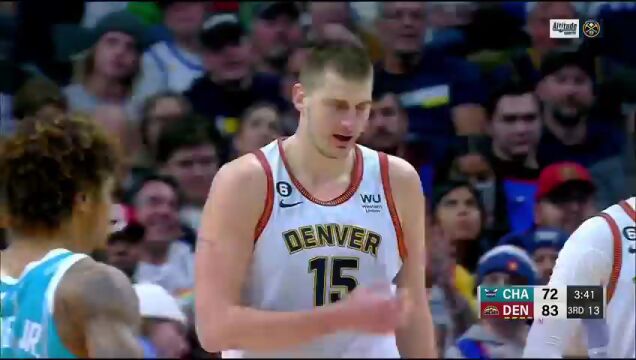 NBA常规赛：黄蜂vs掘金第3节英文原声回放