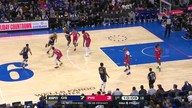 杀疯了！勇士开局内外开花一波13-3肆虐对手