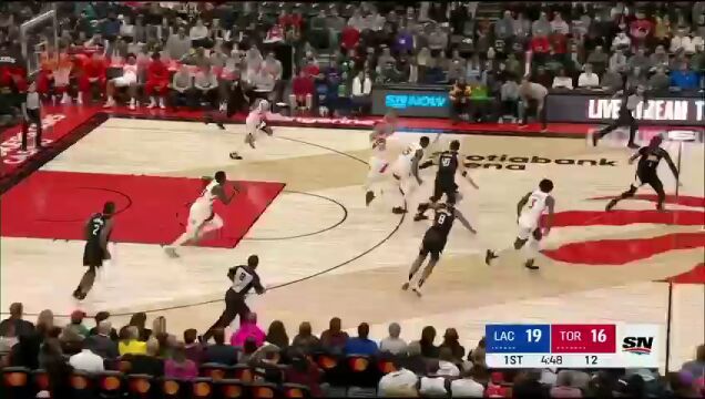 NBA常规赛:快船vs猛龙第1节中文解说回放