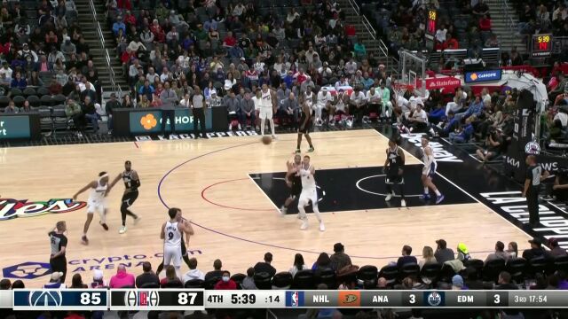 一寸长一寸强！波尔津吉斯内线陀螺转轻取两分