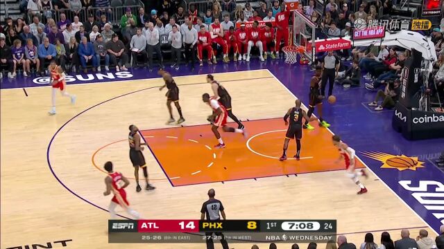  NBA常规赛：老鹰vs太阳中文解说全场回放