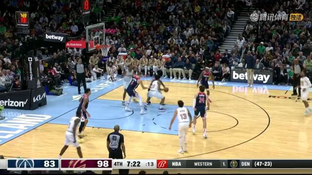 NBA常规赛：奇才vs骑士第4节中文解说回放