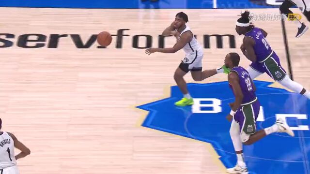NBA常规赛：篮网vs雄鹿英文原声全场回放