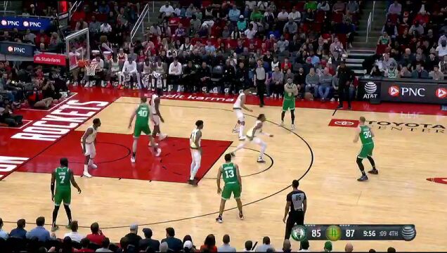 NBA常规赛：凯尔特人vs火箭第4节中文解说回放