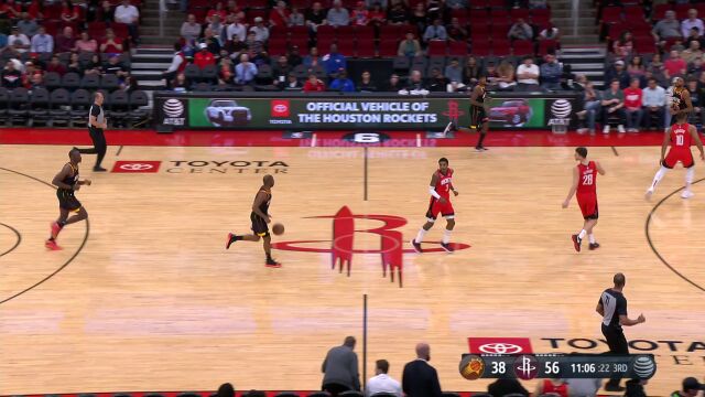 太阳vs火箭精华回放 杰伦-格林26+7火箭再胜送太阳5连败
