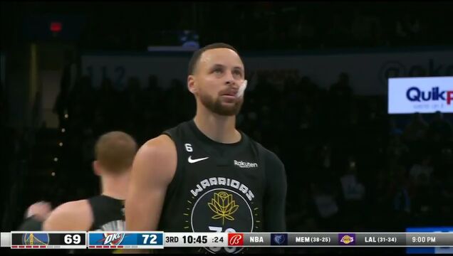 NBA常规赛：勇士vs雷霆中文解说全场回放