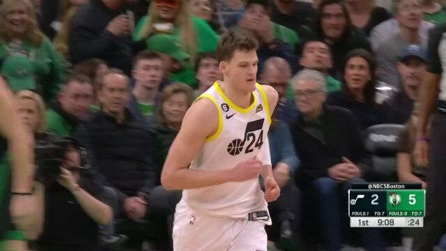 篮下是我的领地！凯斯勒封盖布朗+原地暴扣