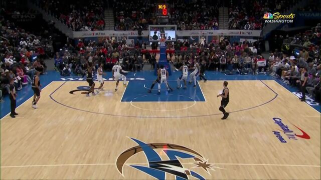 NBA常规赛：快船vs奇才第2节原声解说回放