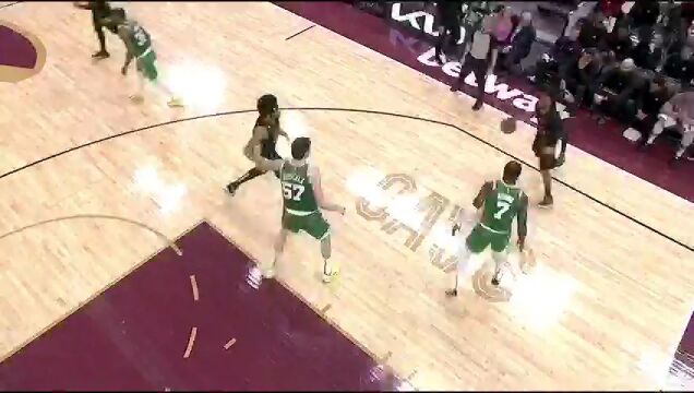 NBA常规赛：凯尔特人vs骑士第3节中文解说回放
