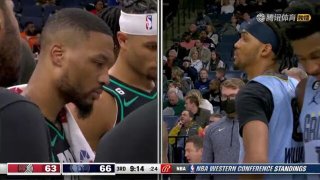 NBA常规赛：开拓者vs灰熊第3节中文解说回放