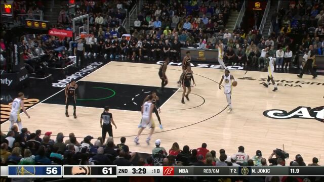 库明加斜刺里杀出暴力轰炸 汤神空切走位接球劈扣