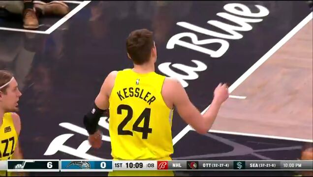 爵士vs魔术第1节英文原声回放