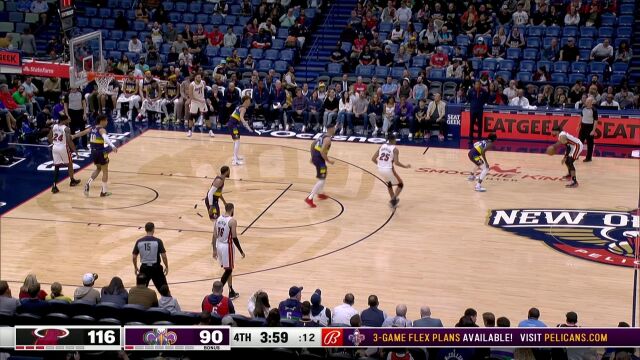 NBA常规赛：热火vs鹈鹕中文解说全场回放