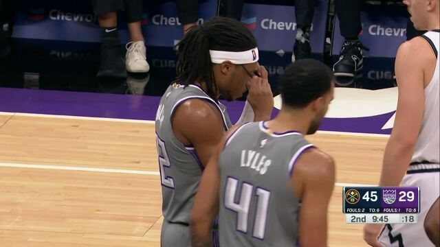 NBA常规赛：掘金vs国王第2节英文原声回放