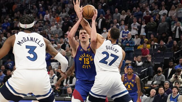 约基奇vs森林狼集锦 全场24+7+9连送妙传盘活进攻