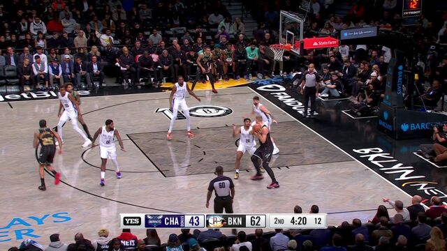 NBA常规赛：黄蜂vs篮网中文解说全场回放