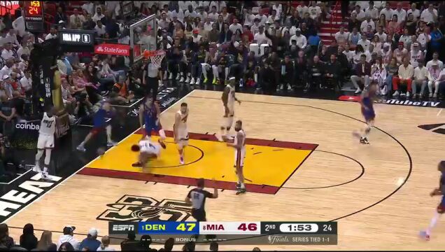 NBA总决赛G3：掘金vs热火英文原声全场回放