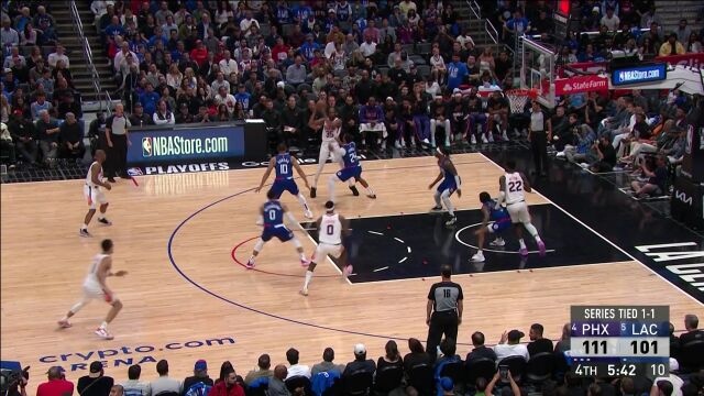 你越不进我越进！KD出手砸板不中威少反击上篮两分入帐