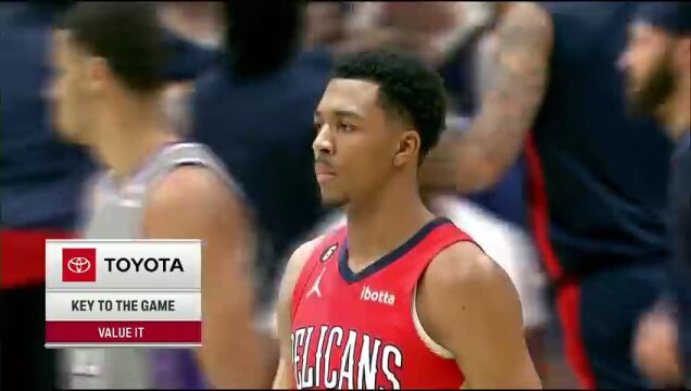 NBA常规赛：国王vs鹈鹕第1节 英文解说回放