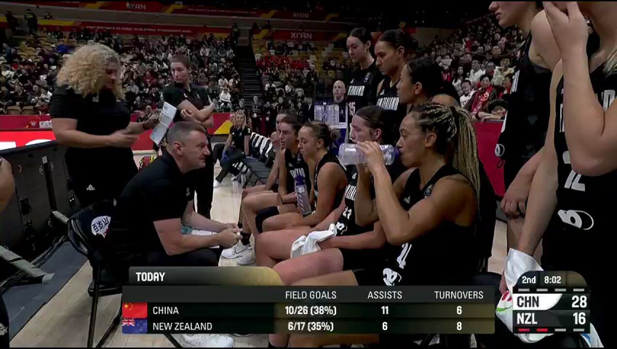 2024FIBA奥运会女篮资格赛:中国vs新西兰第2节中文解说回放