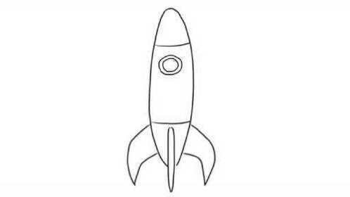 简单的火箭儿童亲子简笔画 宝宝轻松学画画