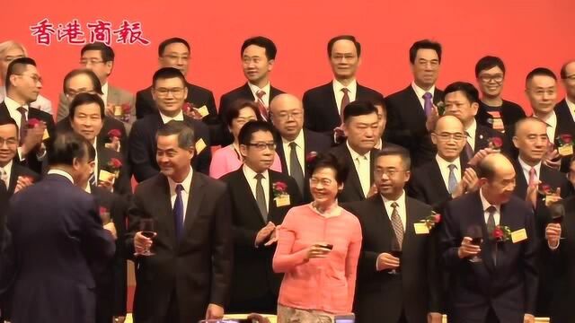 香港文汇报志庆创刊70周年 梁振英林郑杨健致辞祝贺