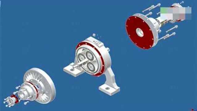 非常详细的3D结构演示,行星齿轮减速器的工作原理