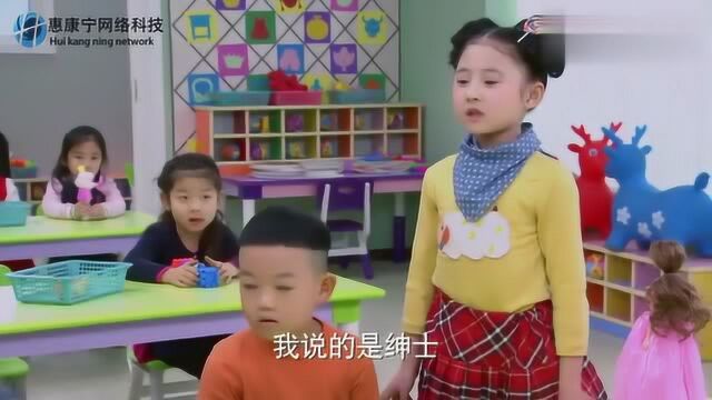 大头幼儿园帮助人,棉花糖讲英文,胖嘟嘟的话招笑