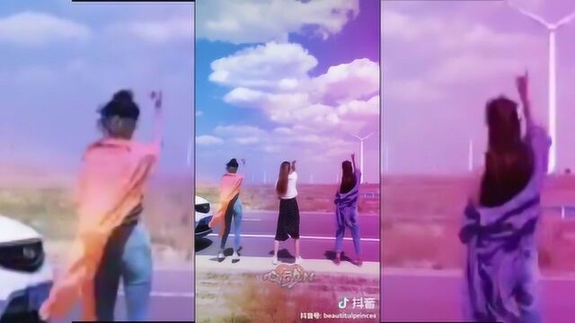 美女高速公路拍抖音 交警 “喊话”处罚