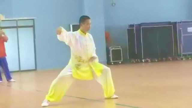 海南太极拳比赛《陈式56式太极拳》演练:黄志宏