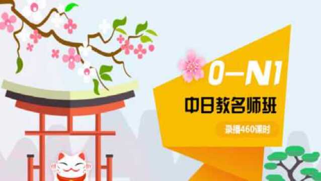 日语学习教程:标准日本语日语五十音图发音教学视频基础日语