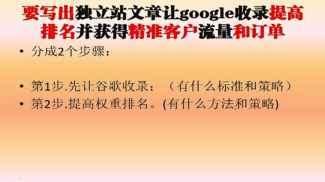 如何优化谷歌独立站文章或产品模型?