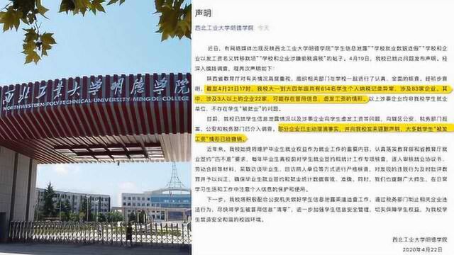 高校核查大学生被发工资:涉614名学生83家企业,大多已撤销