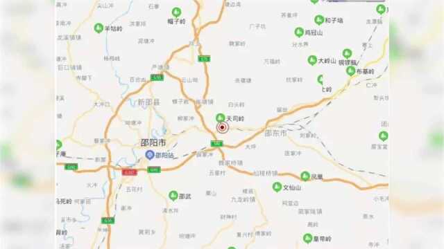 湖南省邵阳市邵东市发生ML3.4级地震