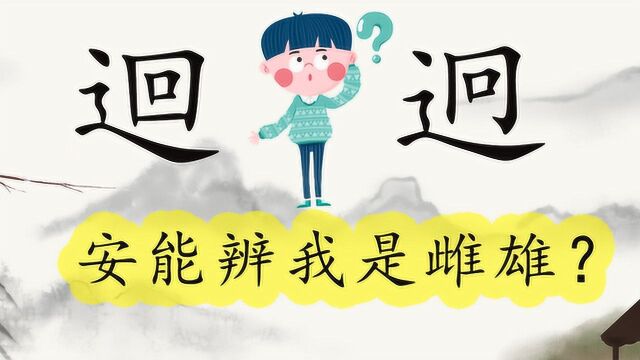 文化汉字“回”和“迥”,多看1眼分不清,知识教育要学习