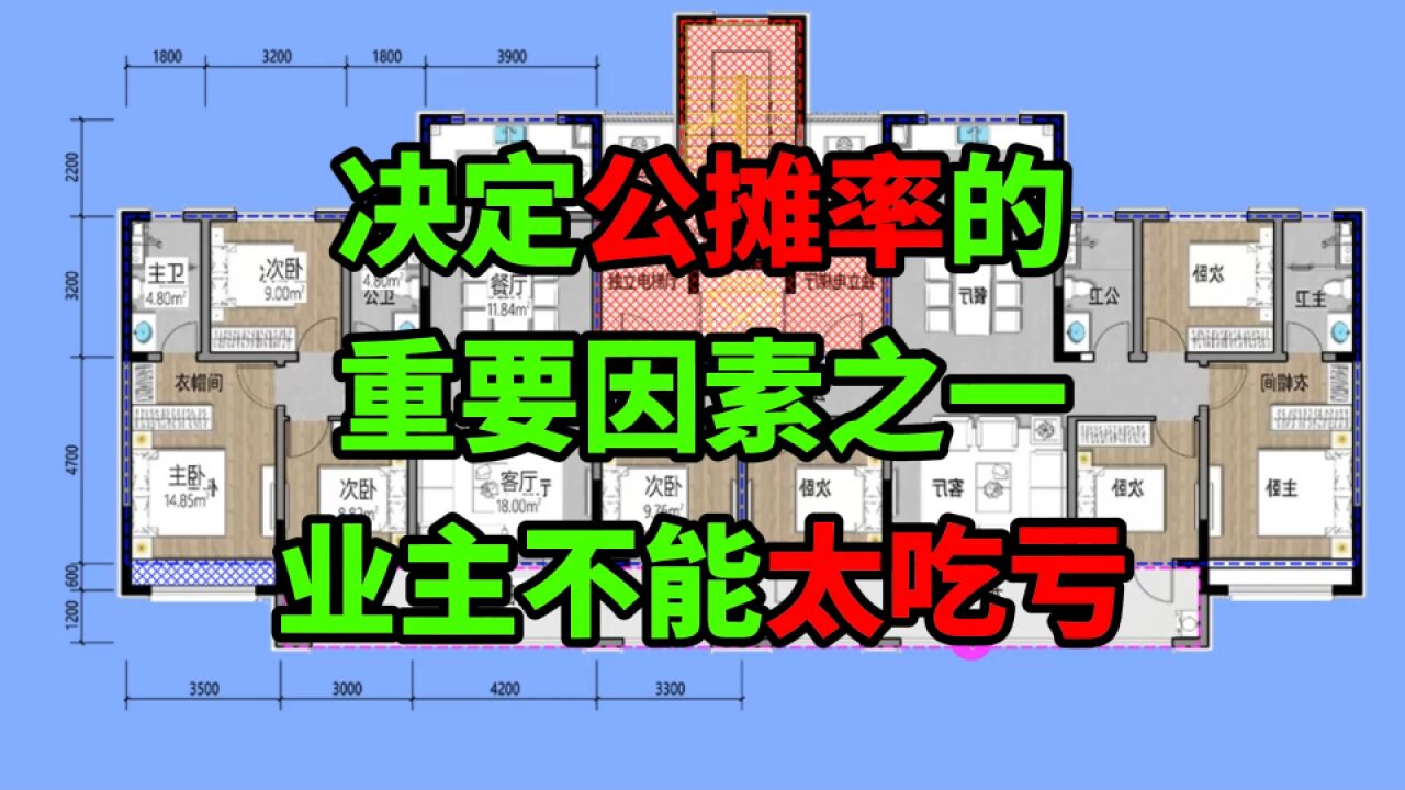 决定公摊率的主要因素之一,业主买房不能太吃亏!2024年擦亮眼睛