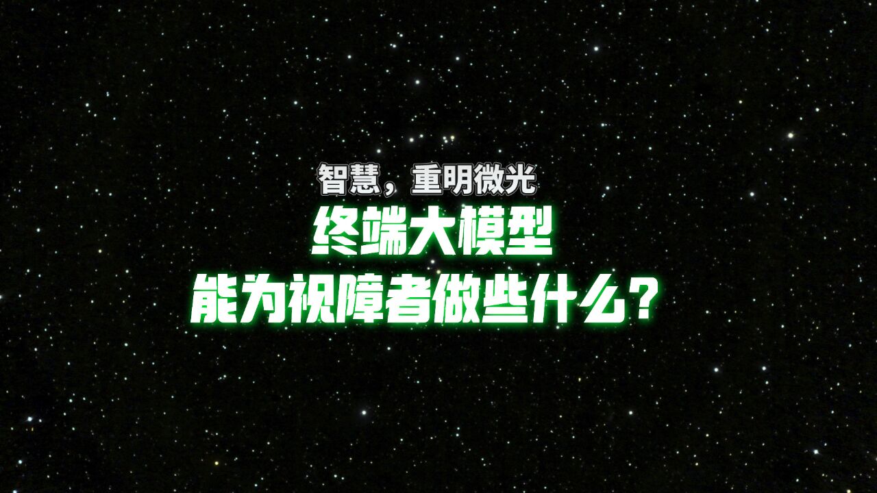 真实用户体验,终端大模型能为信息无障碍做些什么