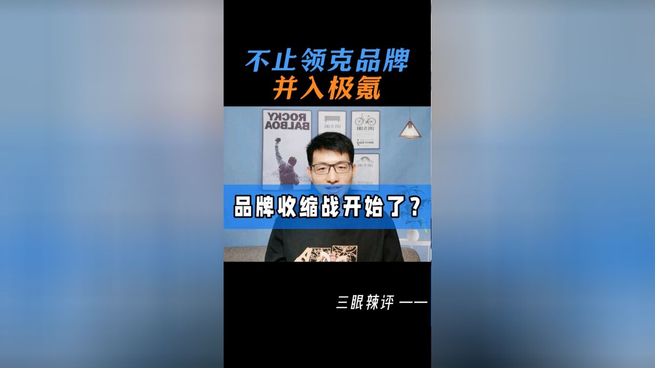 不止领克品牌并入极氪,行业品牌收缩战开始了?