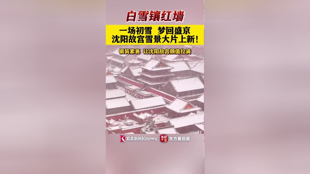 上新了!沈阳故宫雪景大片