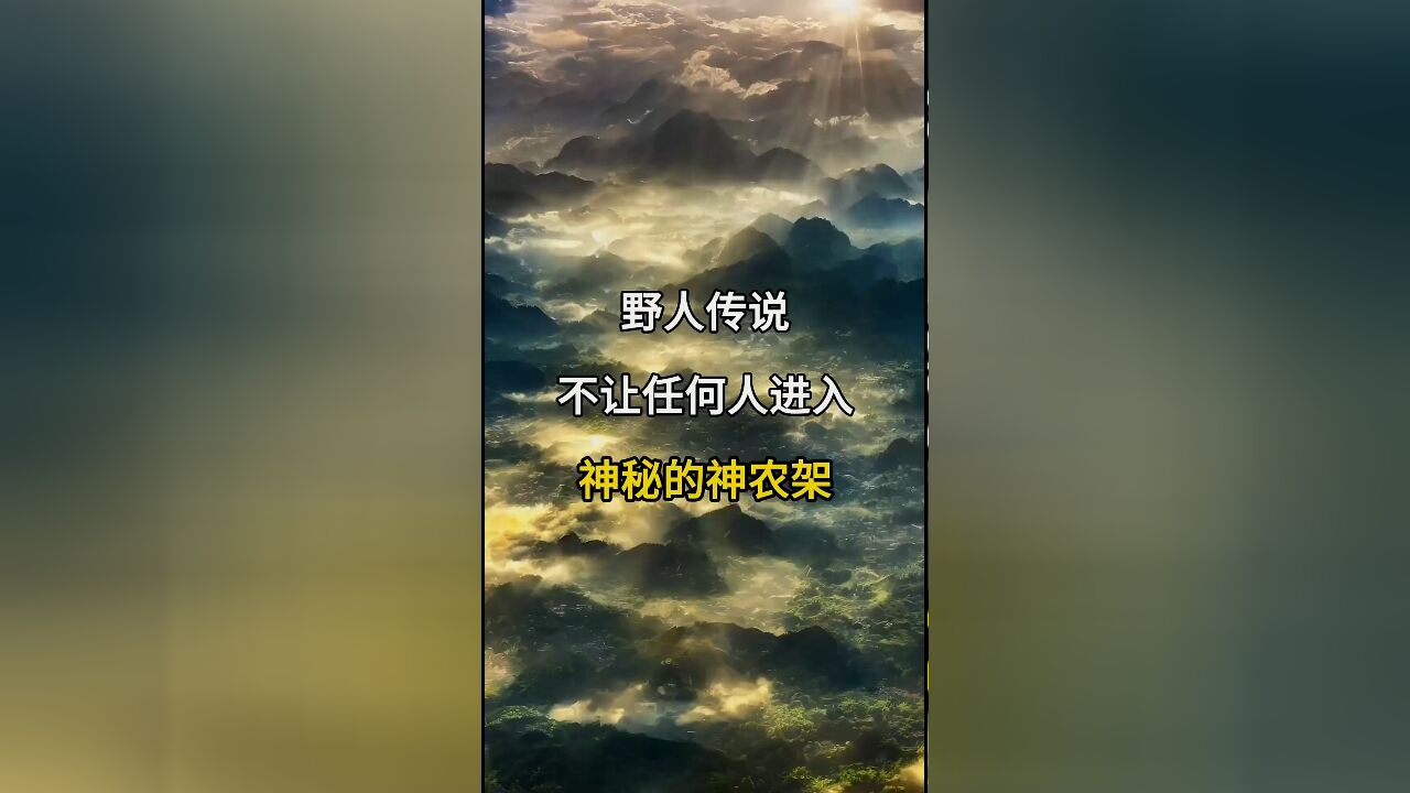 神龙架深处为何禁止进入?野人传说背后的秘密