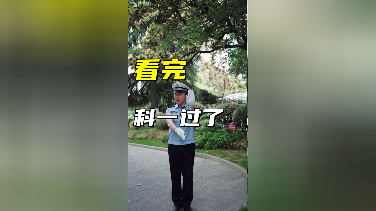 【老交陪你考驾照】交警手势都看不懂,怎么考科目一