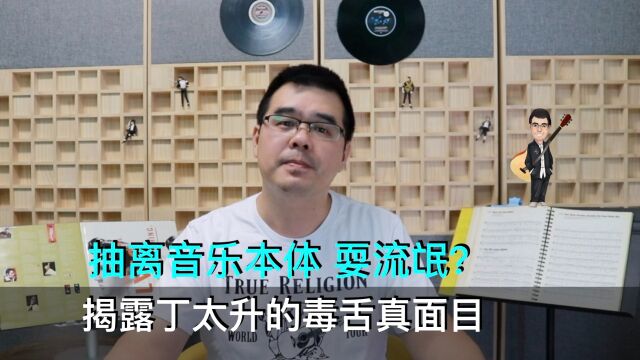 揭露丁太升毒舌真面目:抽离音乐本体,耍流氓?