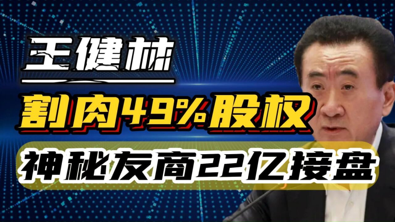 又“卖”了,王健林割肉万达投资49%股权,神秘友商22亿接盘