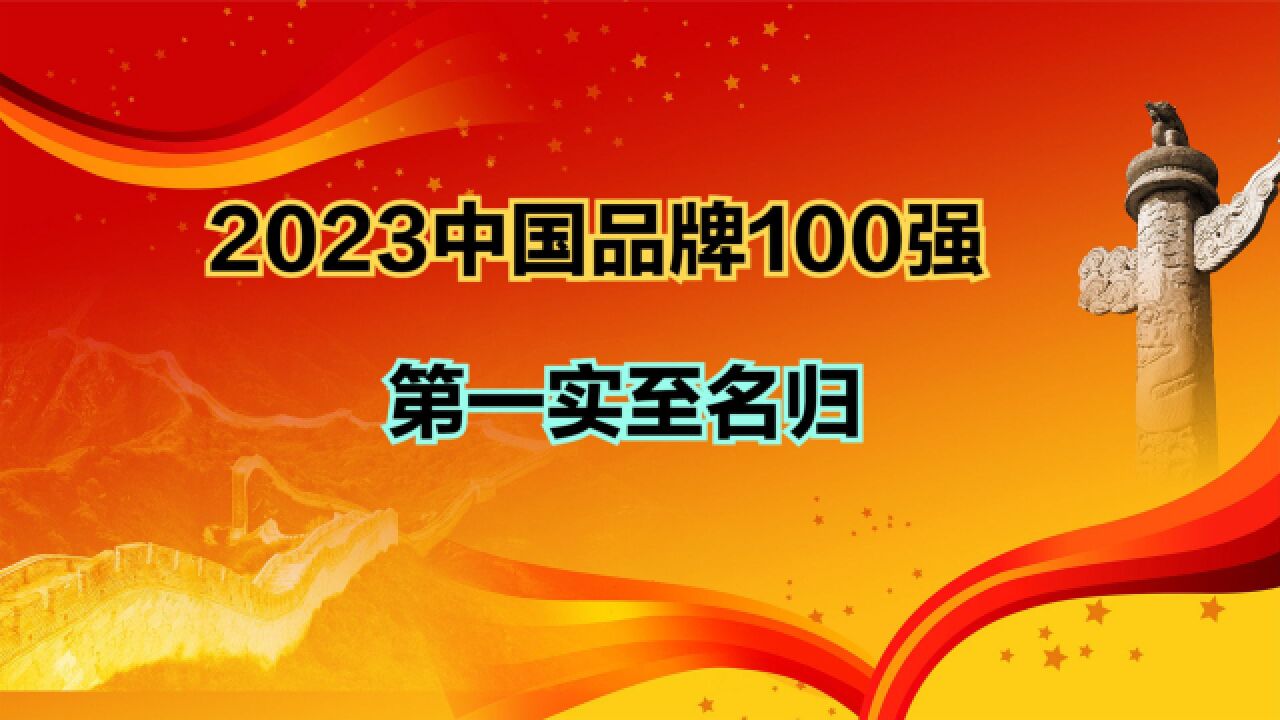 2023年中国品牌100强发布!京东第6,阿里巴巴第3,第一实至名归