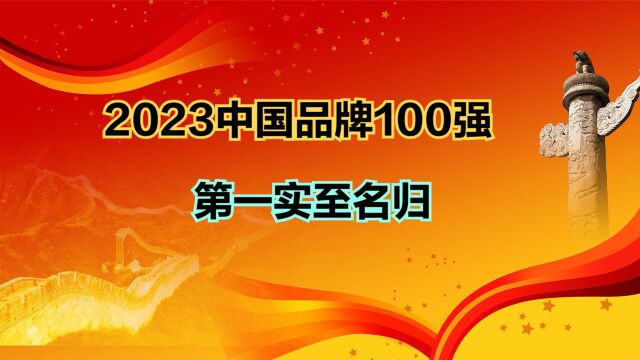 2023年中国品牌100强发布!京东第6,阿里巴巴第3,第一实至名归